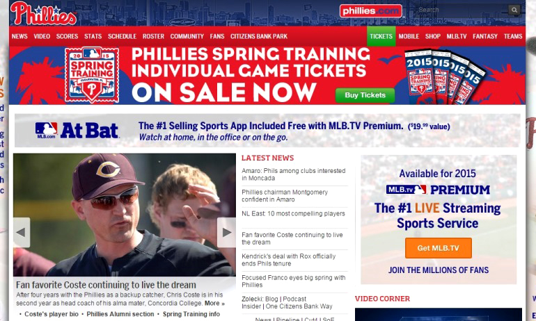 Chris Coste Featured On Phillies Website