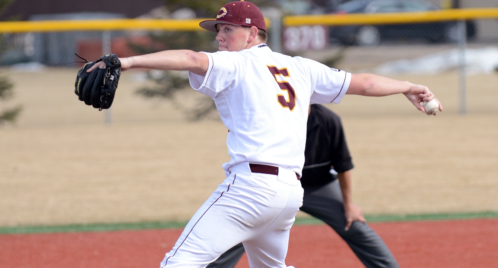 Junior pitcher Cole Christensen pitched the first six innings of the Cobbers' opener against MSOE. He didn't allow an earned run and struck out six to get his first win of the year.