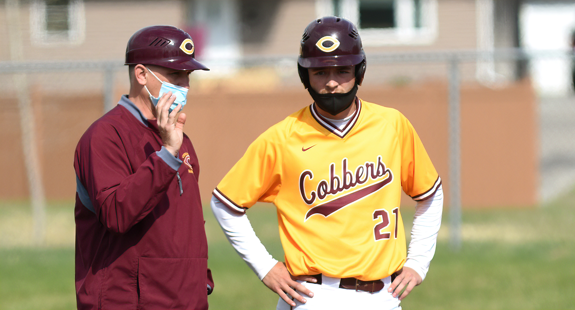 Wyatt Gunkel went 2-for-5 with a double and drove in two runs in the Cobbers' game with Dubuque. He leads CC in hitting with a .571 average.