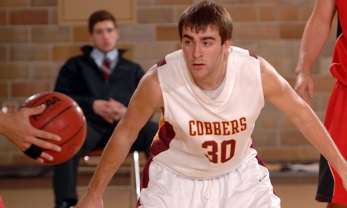 Cobber senior guard Aaron Lindahl was 3-for-3 from behind the arc, 8-for-9 from the floor and helped CC roll past Macalester 99-70