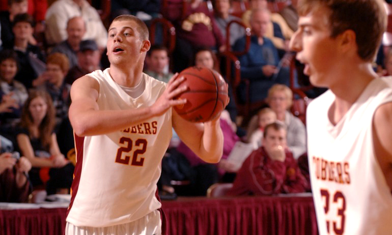 Brady Syverson tied a season high in points (13) and had a season high in rebounds (9) in the Cobbers' loss at St. John's.