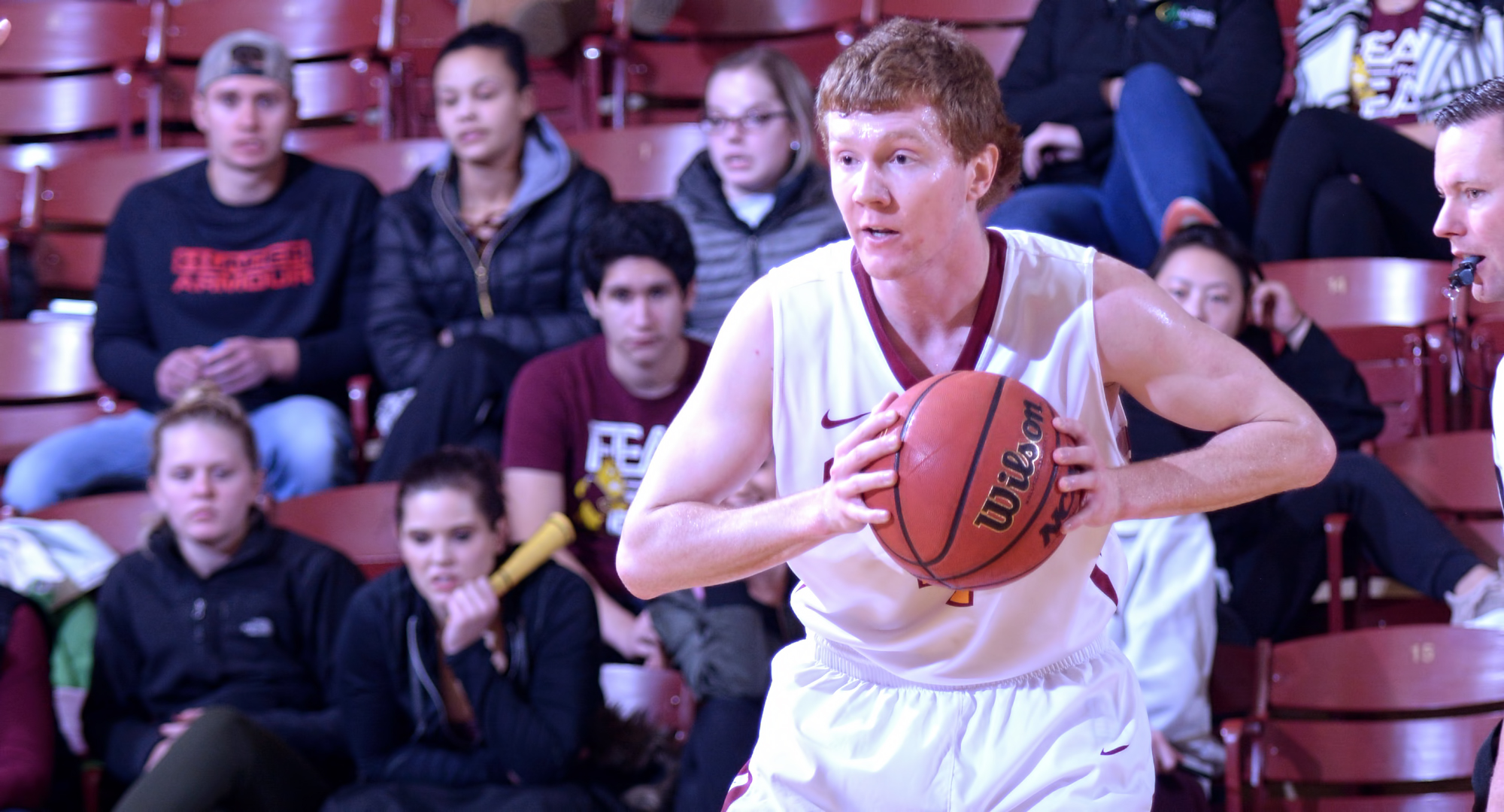 Junior Collin Larson scored a career-high 24 points and made seven 3-pointers to help the Cobbers to an 88-87 win at Bethany Lutheran.
