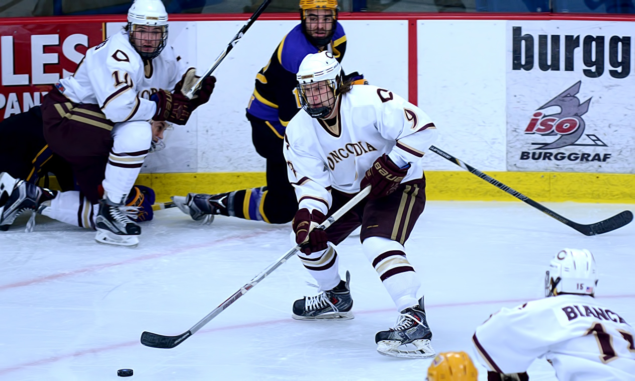Sophomore Jon Grebosky scored the lone goal in the Cobbers' 3-1 loss at Wis.-Stout. It was his fourth goal of the season.