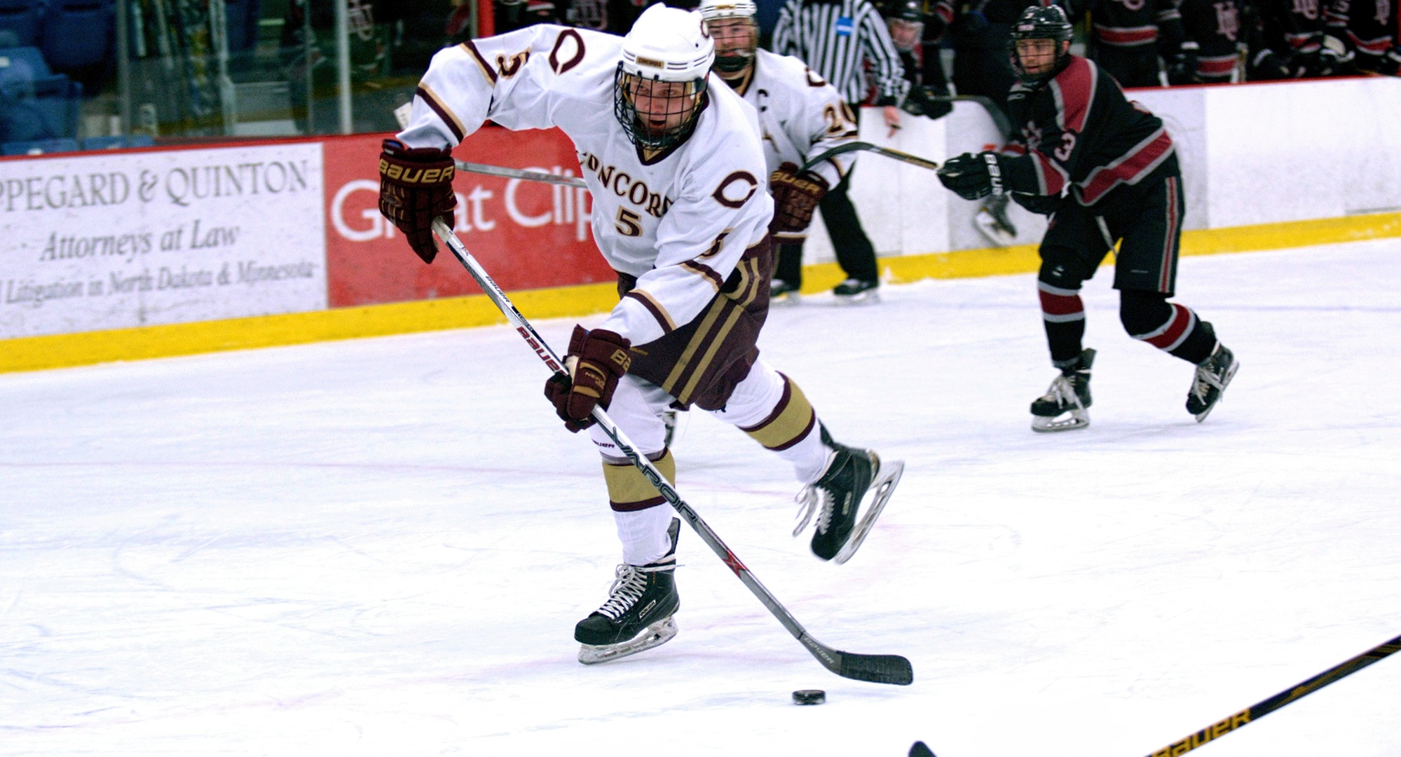 Freshman Tanner Okeson scored his first collegiate goal in the Cobbers' series finale at Augsburg.