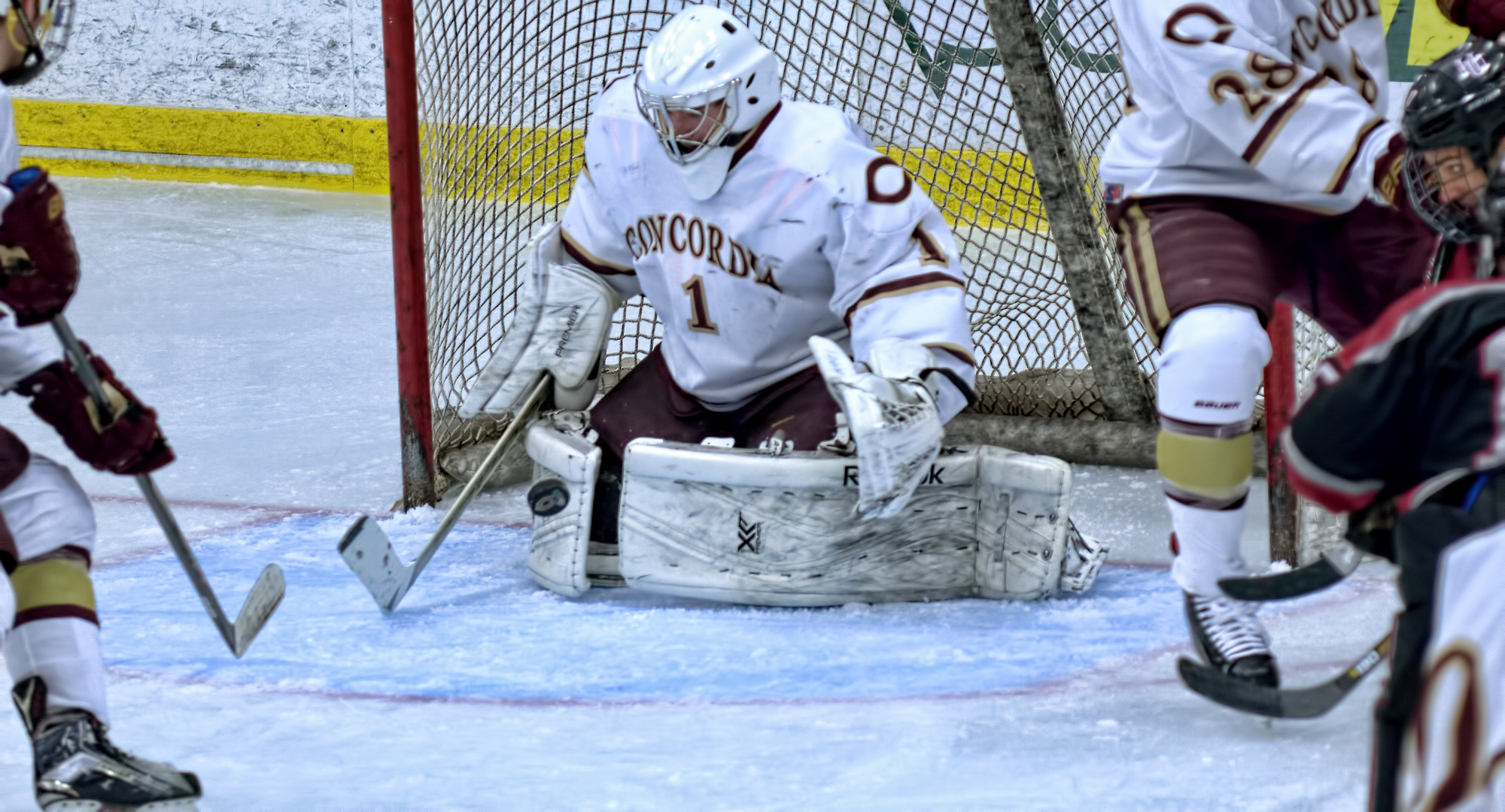 Sophomore Jacob Stephan made 21 saves in the Cobbers' season-opening overtime tie against Gustavus.