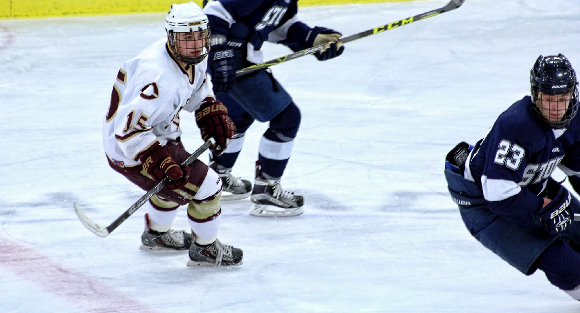 Junior Mario Bianchi scored the game-winning goal in the Cobbers' 3-2 victory at Wis.-Stout.