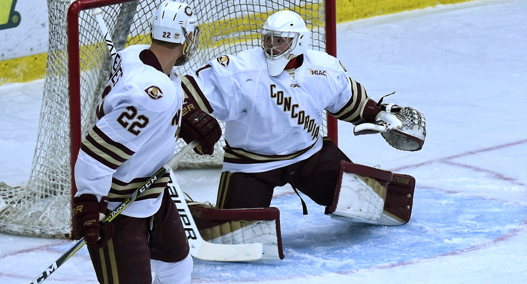 Junior goalie Jacob Stephan made 27 saves to earn his second shutout of the season in the Cobbers' series-finale win at Bethel.