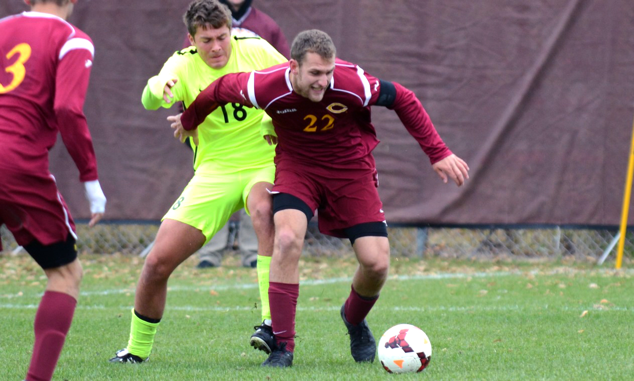 Senior defender Nick Koerbitz picked up his MIAC-leading eighth assist of the year in the Cobbers two-goal loss to Gustavus in the league finale.