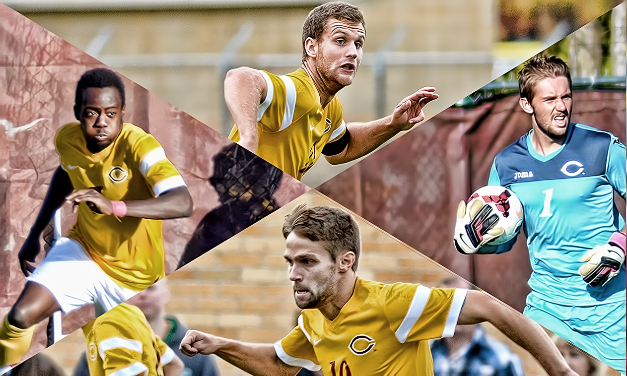 Dami Adegunle, Nick Koerbitz, Ben Glogoza and Sage Thornbrugh all earned MIAC All-Conference Honorable Mention honors.
