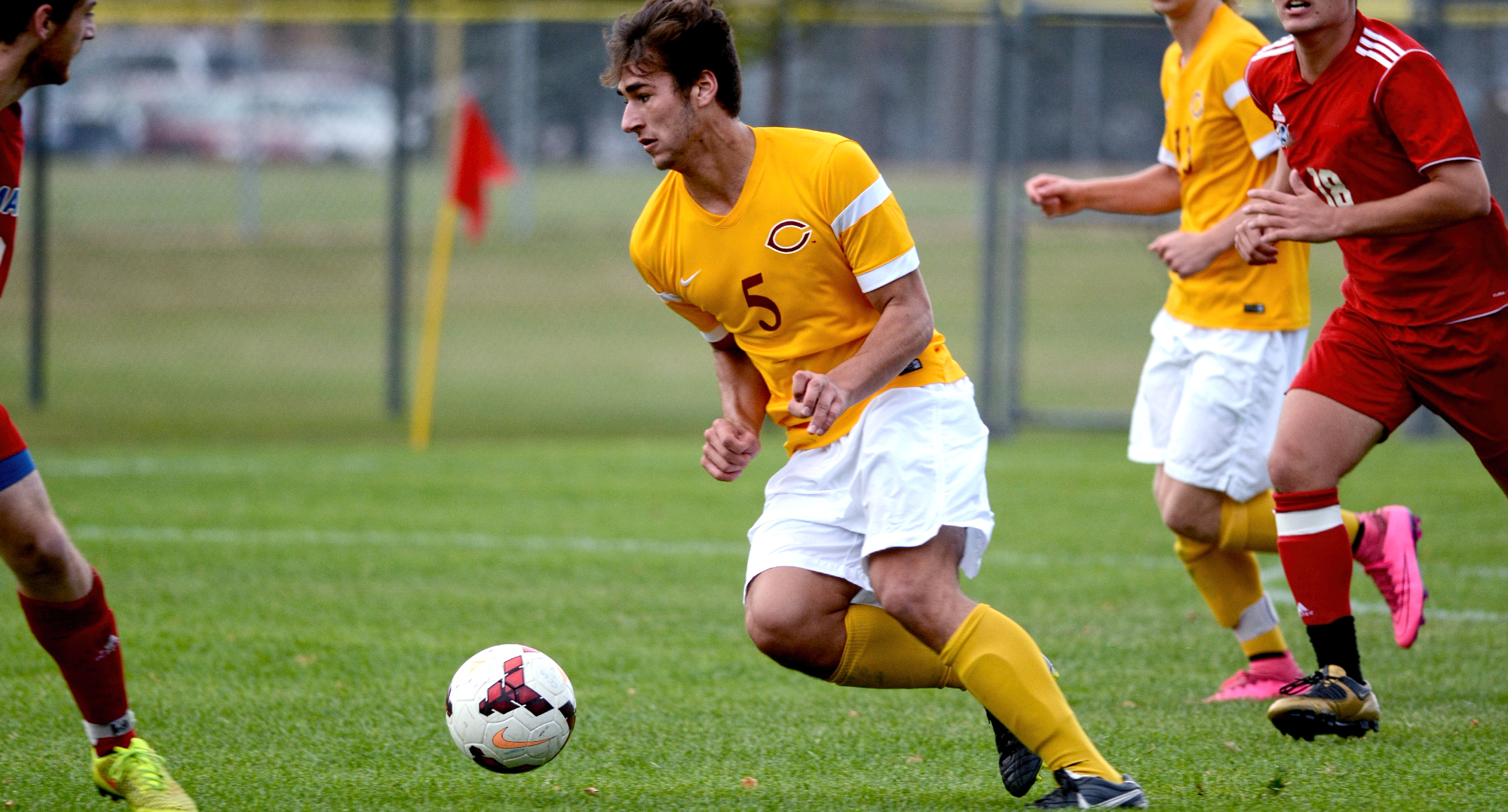 Senior Matthew Fulks scored the game-winning goal in the Cobbers' 1-0 non-conference win at Coe.