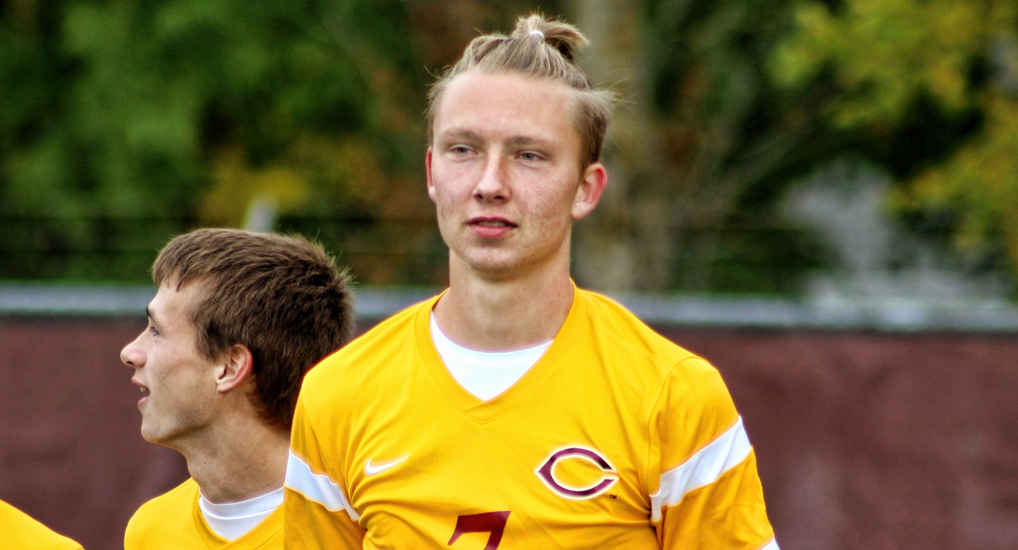 Junior Sam Gess had an assist on all three goals in the Cobbers' opening two games of the year.