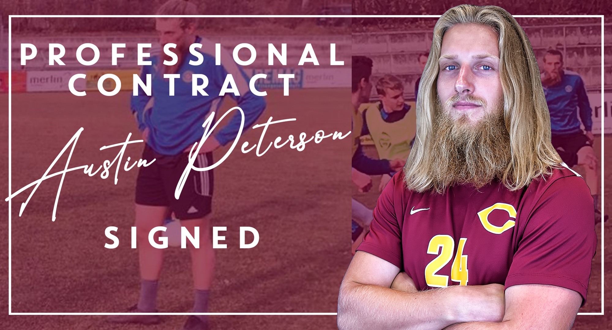 Former Concordia men’s soccer player Austin Peterson recently signed a contract with a professional club in Germany.