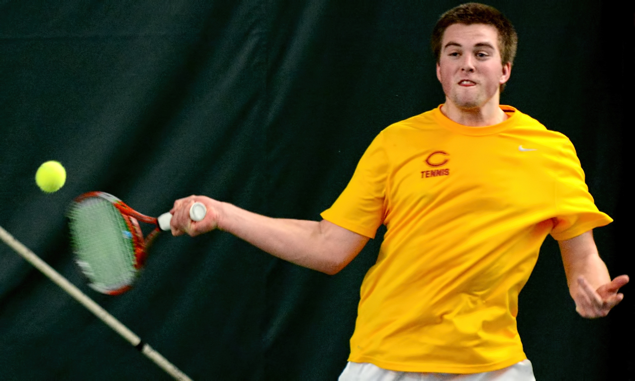 Sophomore Isaac Toivonen won both of his singles matches on the weekend and helped the Cobbers beat St. Mary's 5-4 on Sunday.