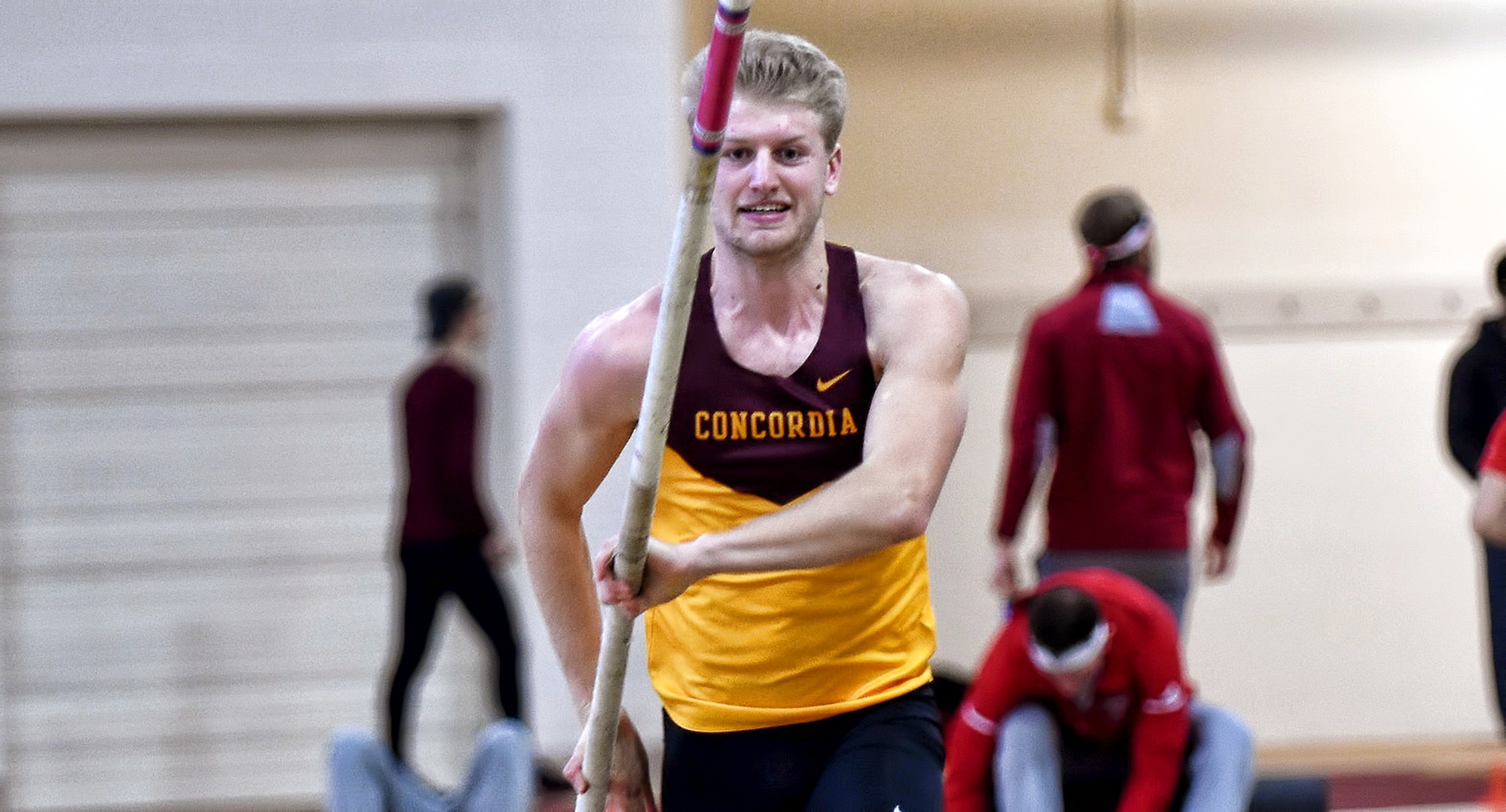 Junior Matt Bye posted a career-high total in the heptathlon at the Bison Open and now leads the MIAC in the event this year and is 11th in all of Division III.