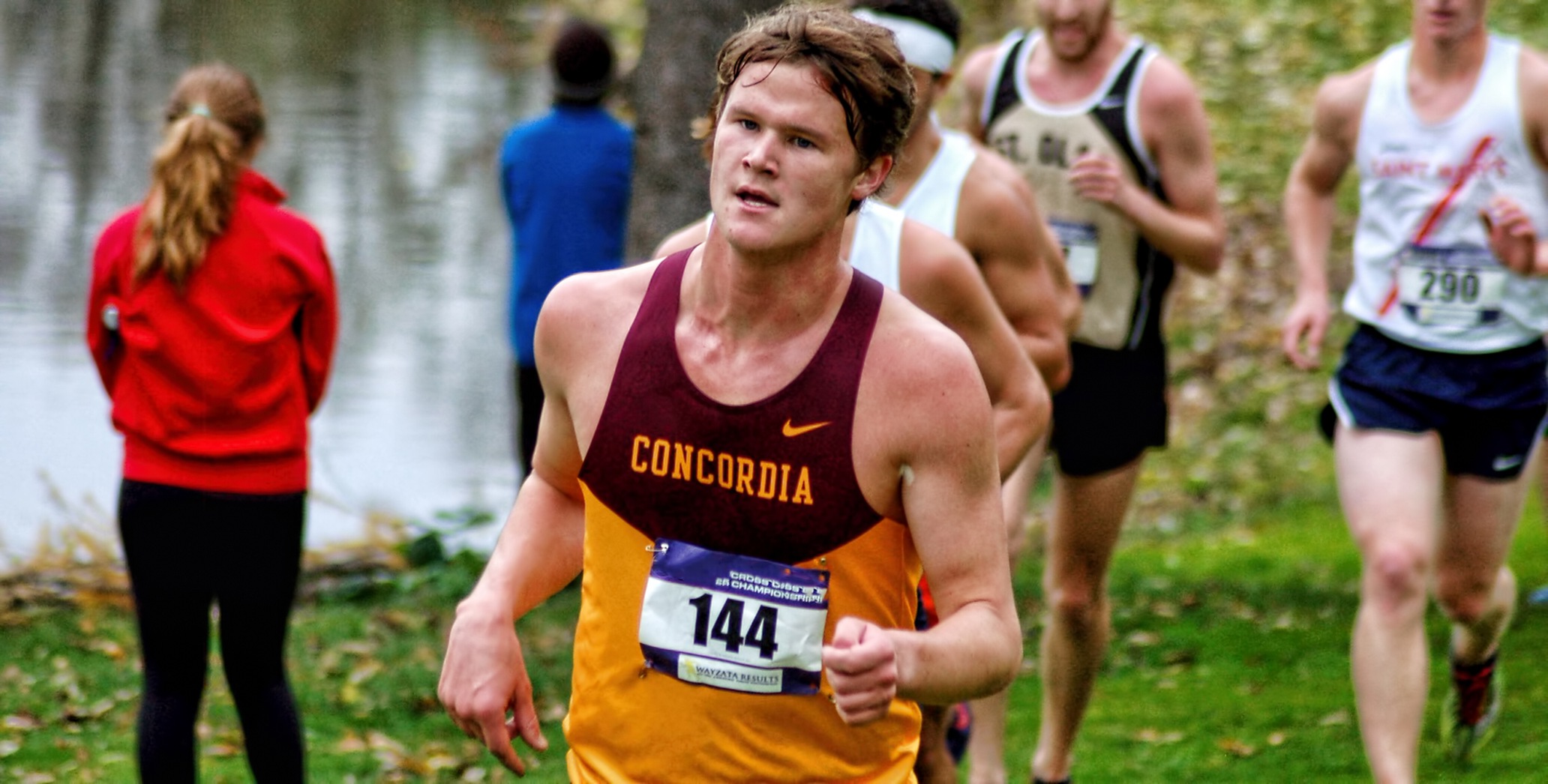 Senior Nick Solheim was one of five Cobbers to finish in the Top 40 at the UND Invite.