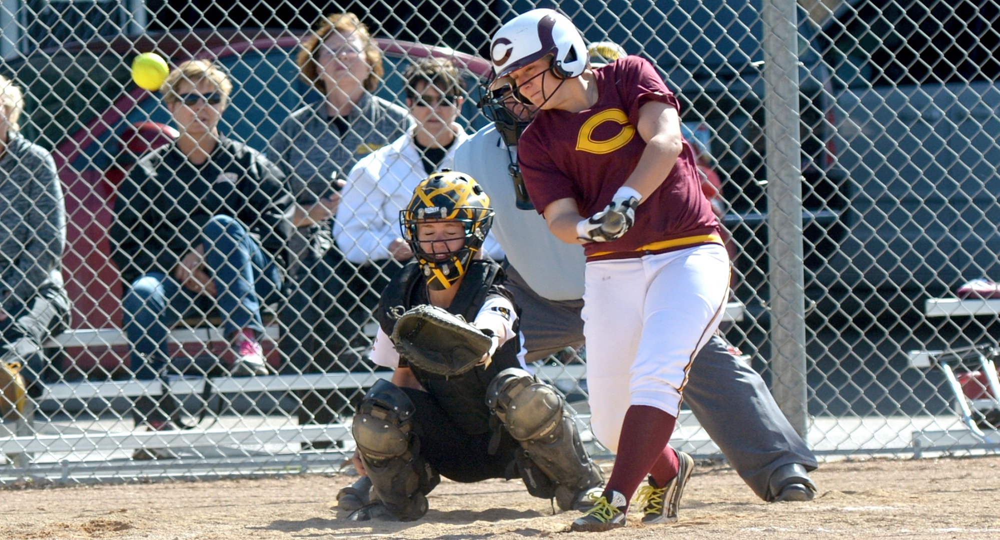 Sophomore Nicole Johannes was one of eight Cobbers to have a hit on the final day in Florida as CC split their two games.