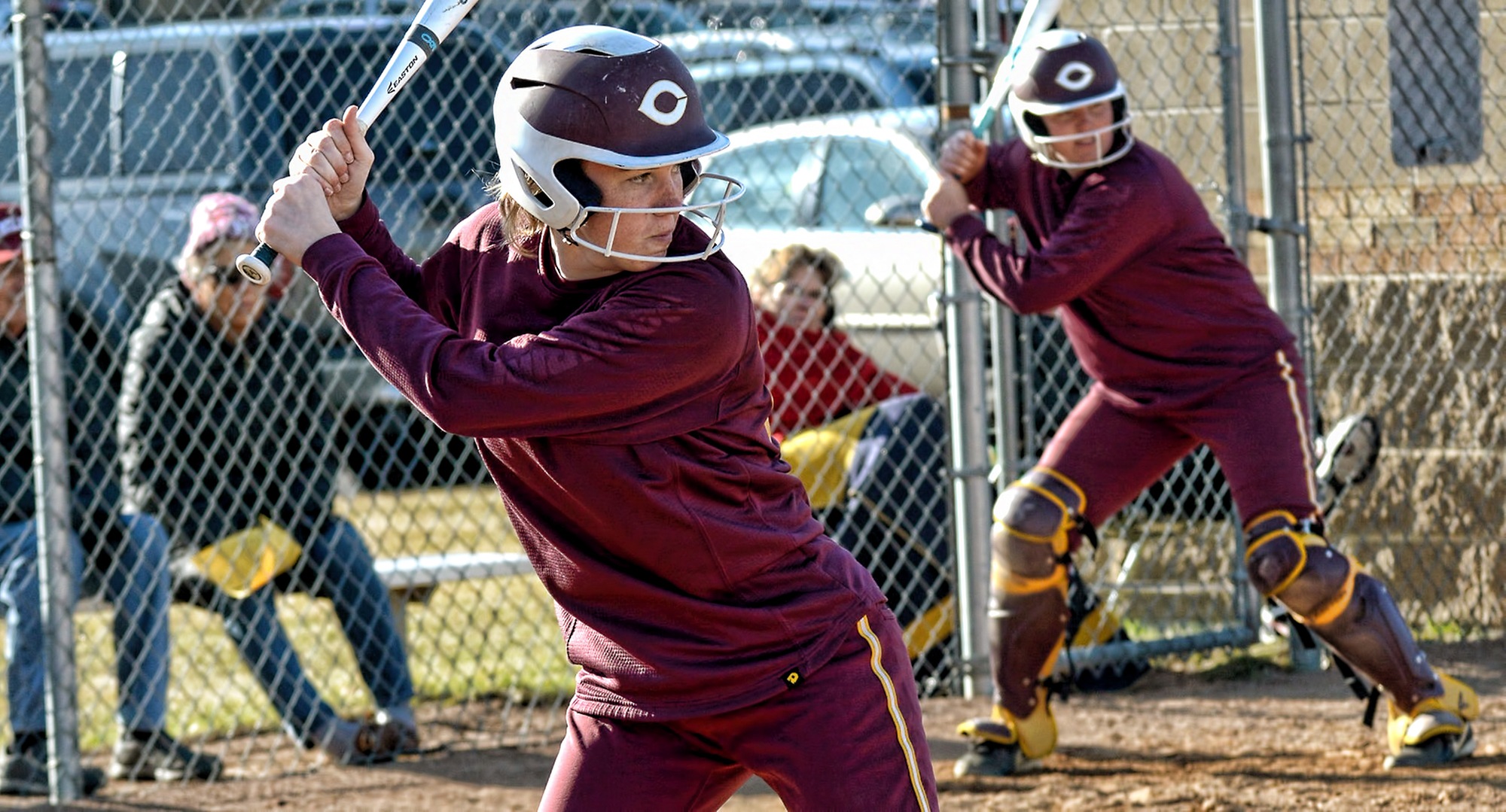 Freshman Megan Gavin had a solo home run in the first game at Carleton and had hits in both games of the Cobbers' DH with the Knights.