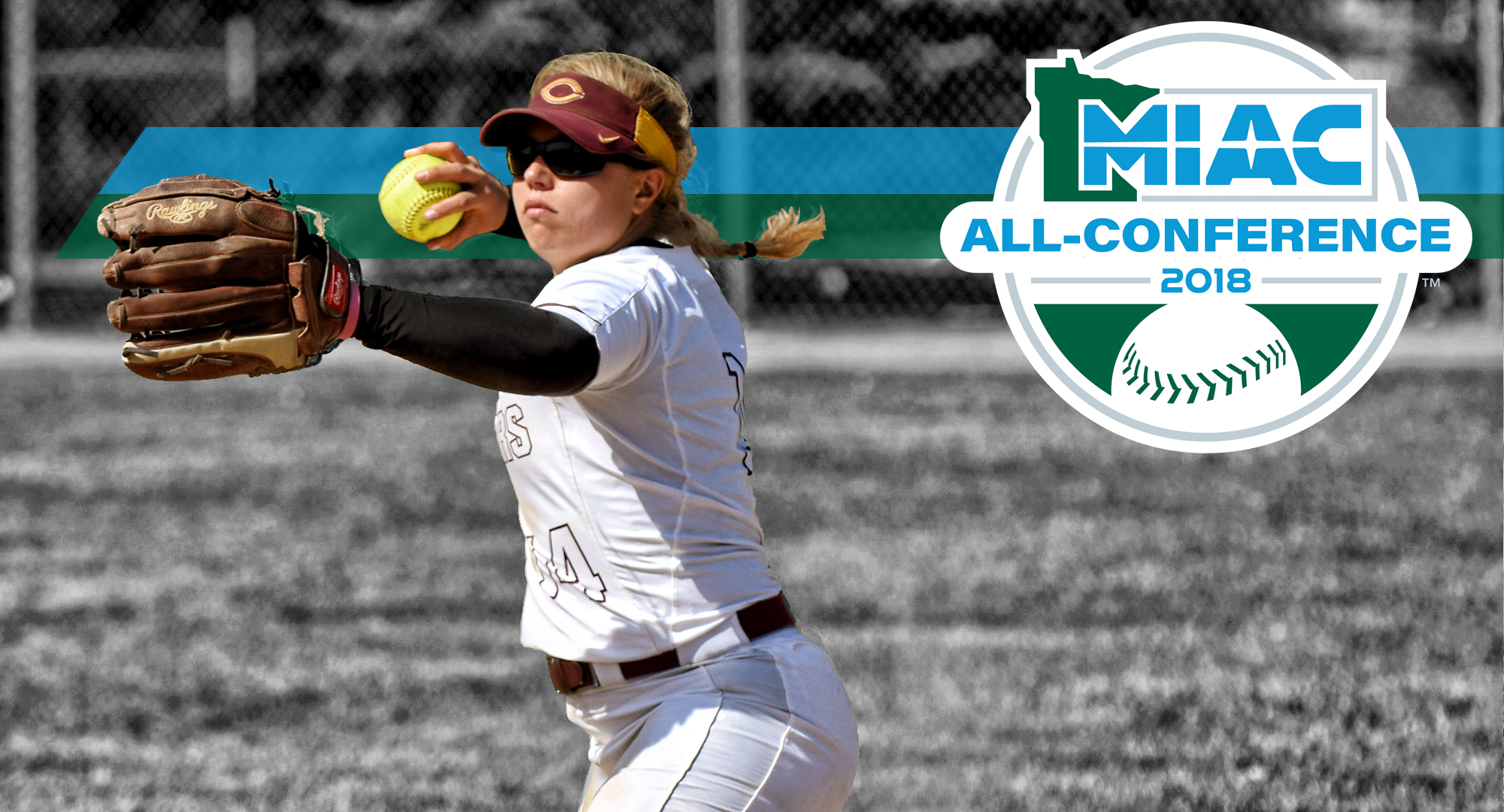 Sophomore Brooke Ankerfelt was named to the MIAC All-Conference Team after leading the team in hitting in league games.