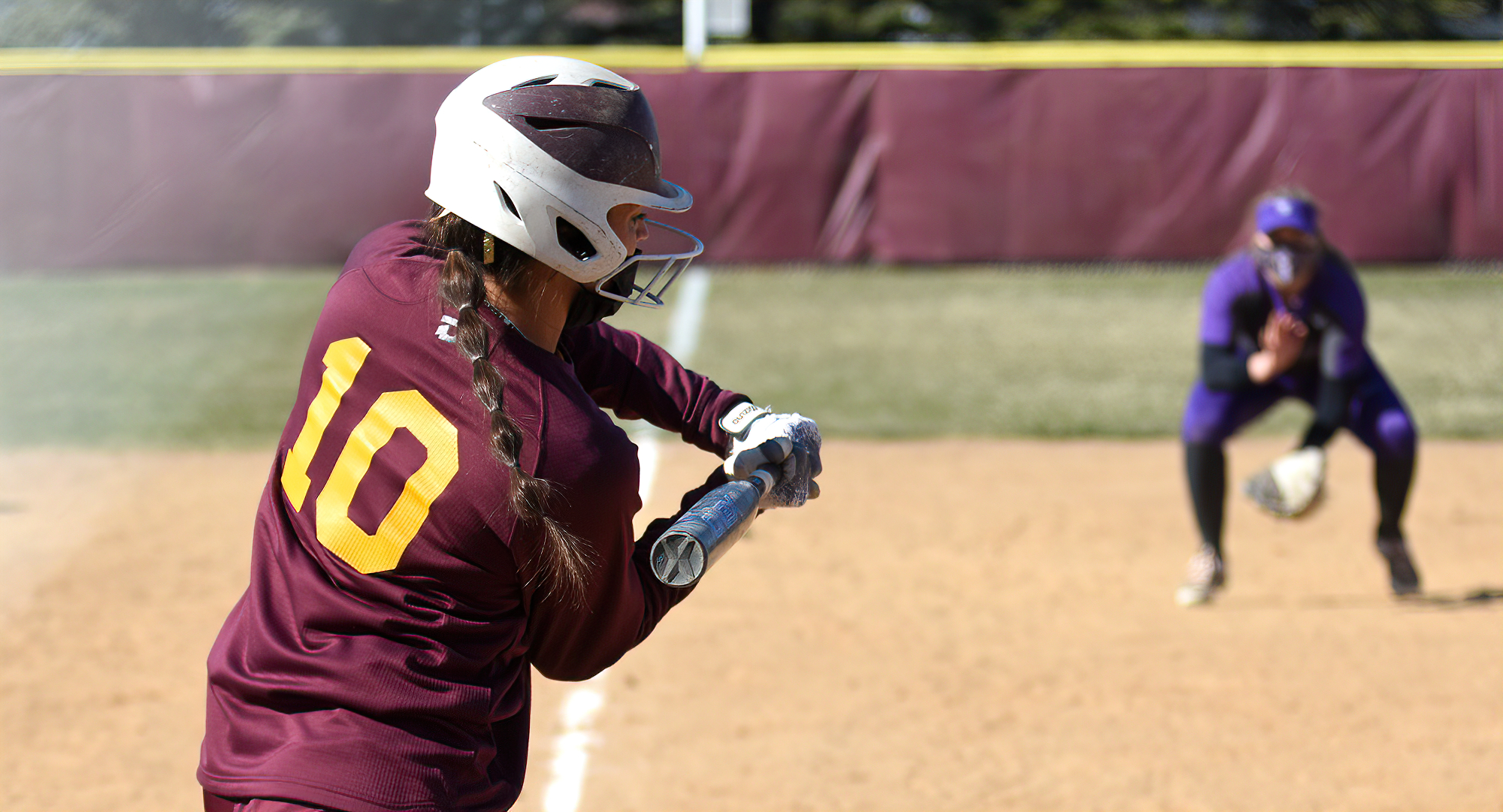 Senior Kenzie Leither went 2-for-4 in both games in the Cobbers' first two contests in Florida.