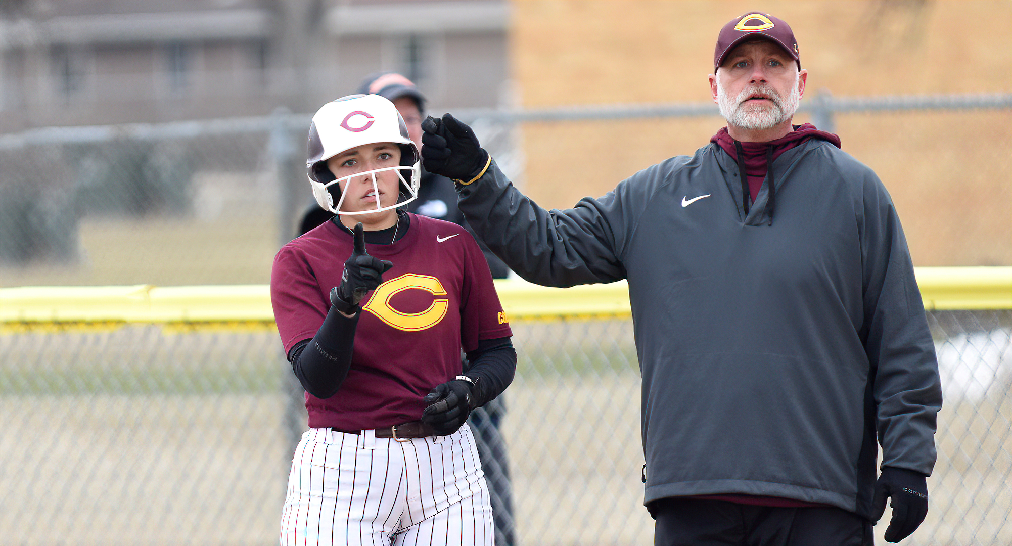Kailee Falconer had a hit in both games of the Cobbers' conference opener at Gustavus. She went 3-for-6 and is hitting .472 for the year.