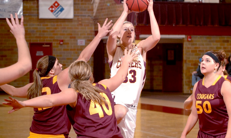Cobber sophomore Jenna Januschka had a career-high 10 points in the team's win at Minn.-Morris.