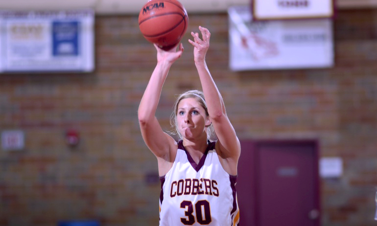 Erin Januschka went 8-for-8 from the floor and 5-for-5 from the free throw line in helping Concordia beat Carleton.