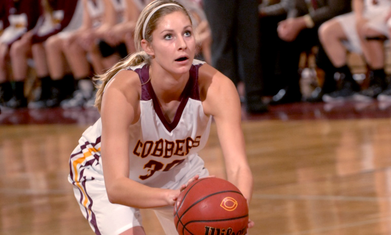 Senior Erin Januschka missed only three shots in the Cobbers' two wins last week.