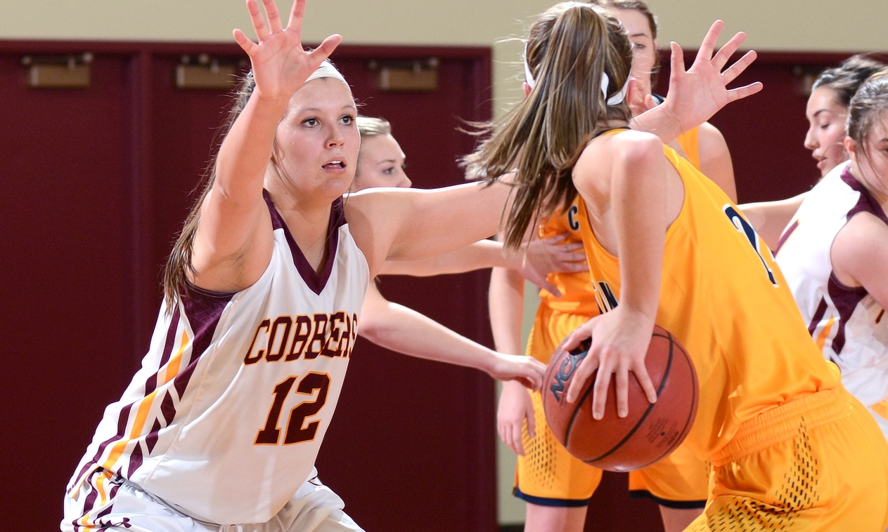 Junior Crystal Amundson had a season-high eight rebounds in the Cobbers' loss at St. Benedict.