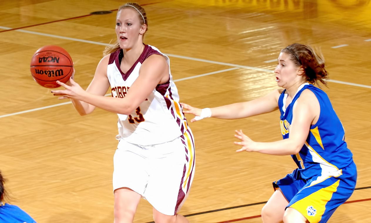 Hannah Jeske scored a career-high 17 points and added five assists in the Cobbers' overtime loss against Gustavus.