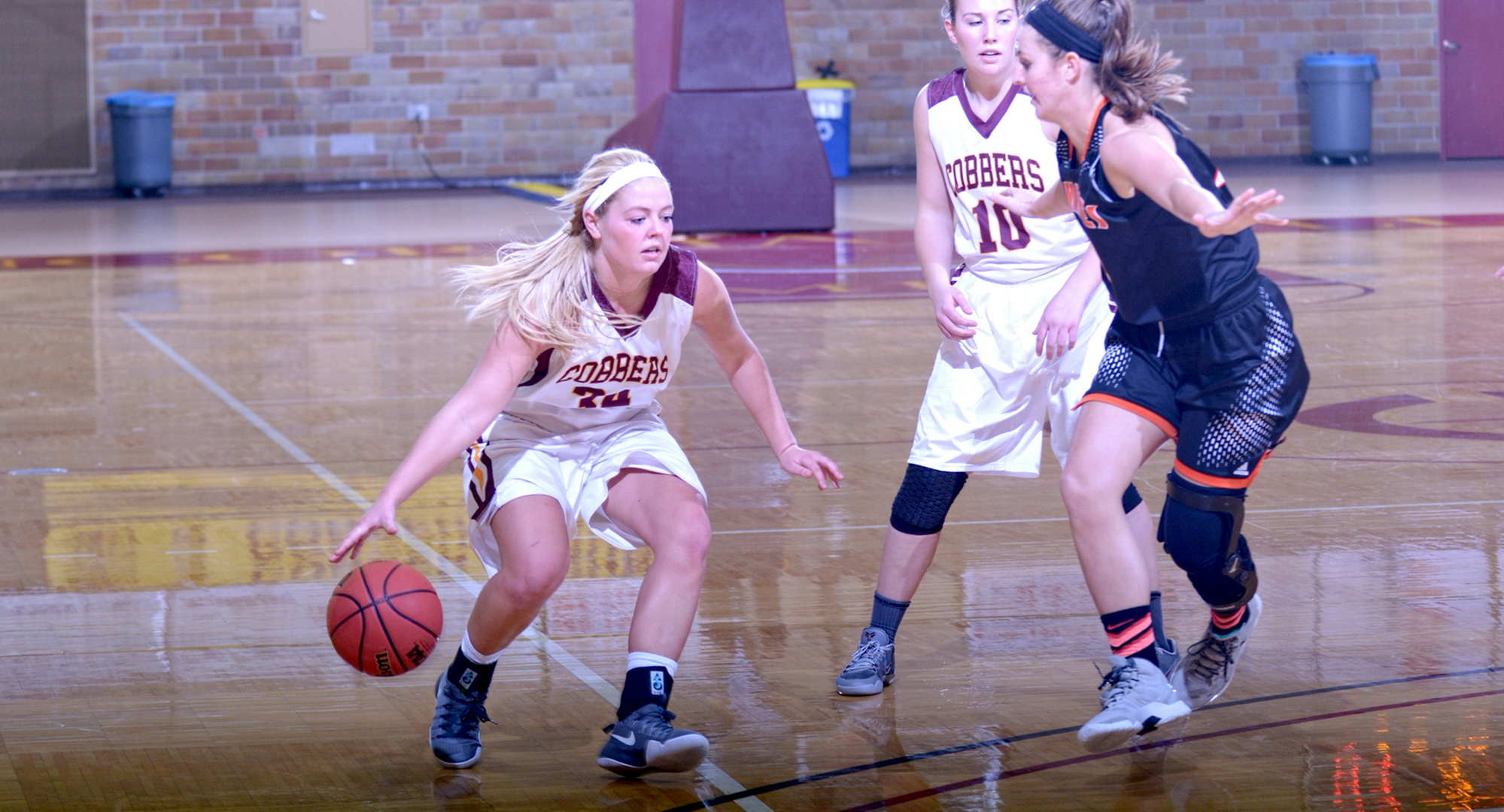 Sophomore Grace Wolhowe had a team-high 12 points in the Cobbers' final non-conference game of the year at Valley City State.