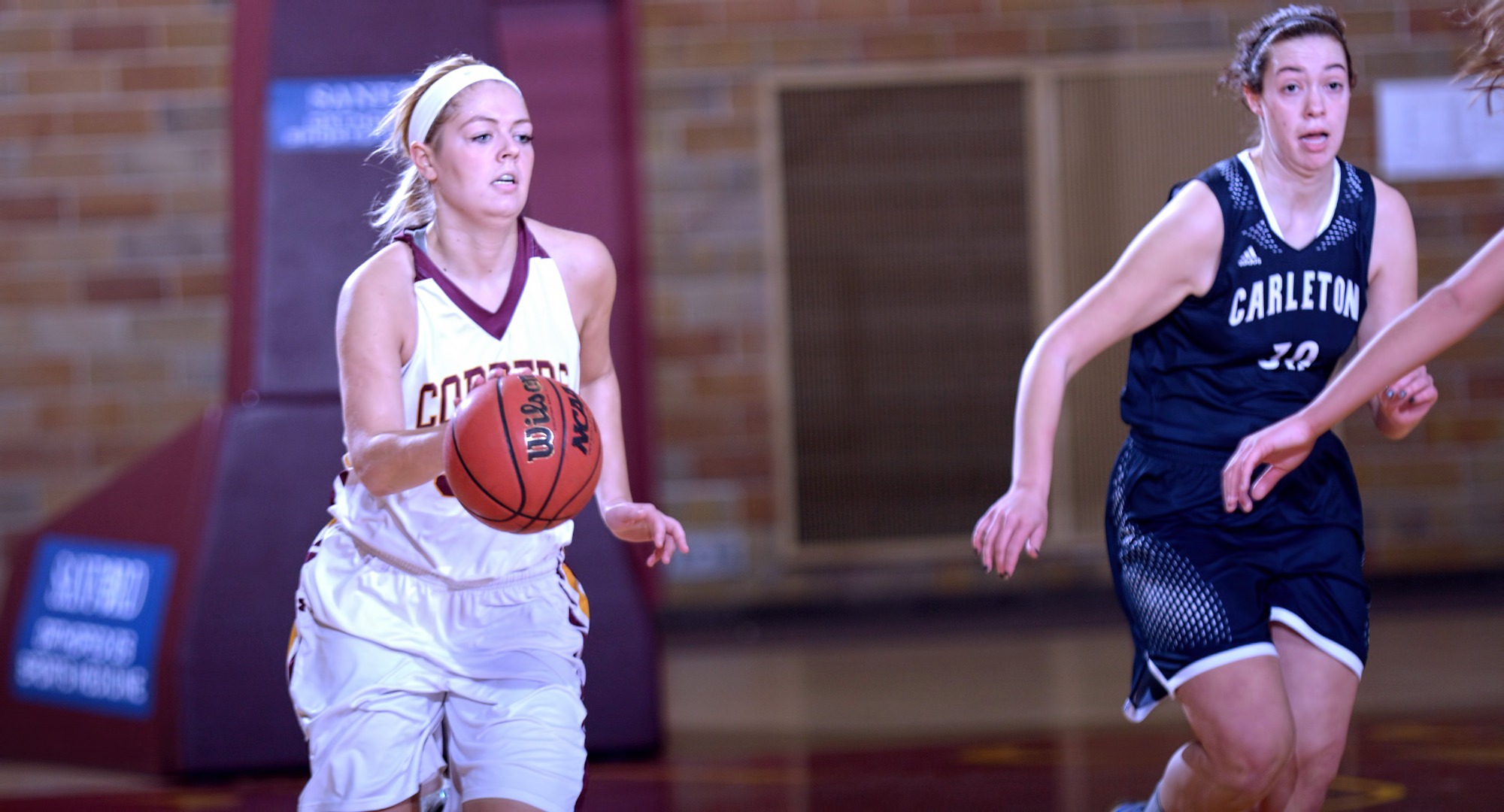Junior Grace Wolhowe scored a career-high 24 points in the Cobbers' win at Carleton.