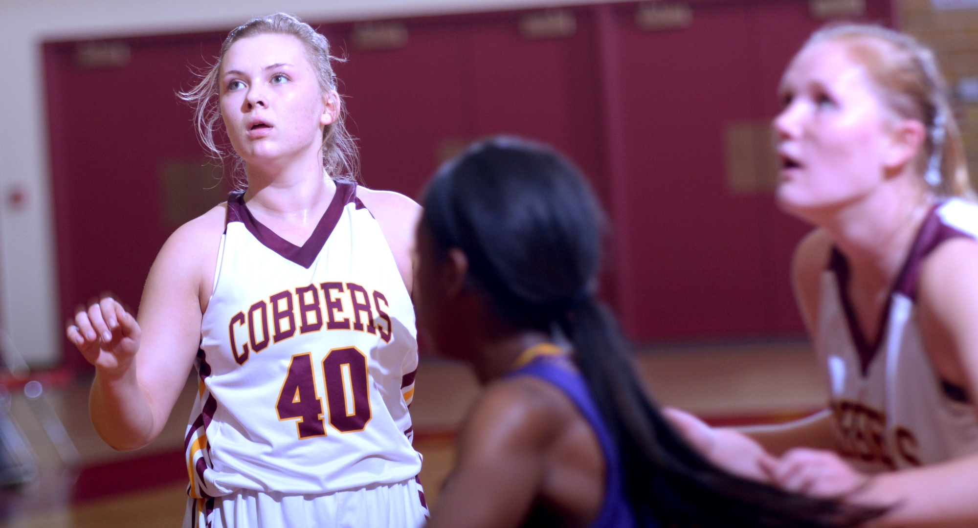 Junior Mira Ellefson scored a team-high 10 points in the Cobbers' game at Augsburg.