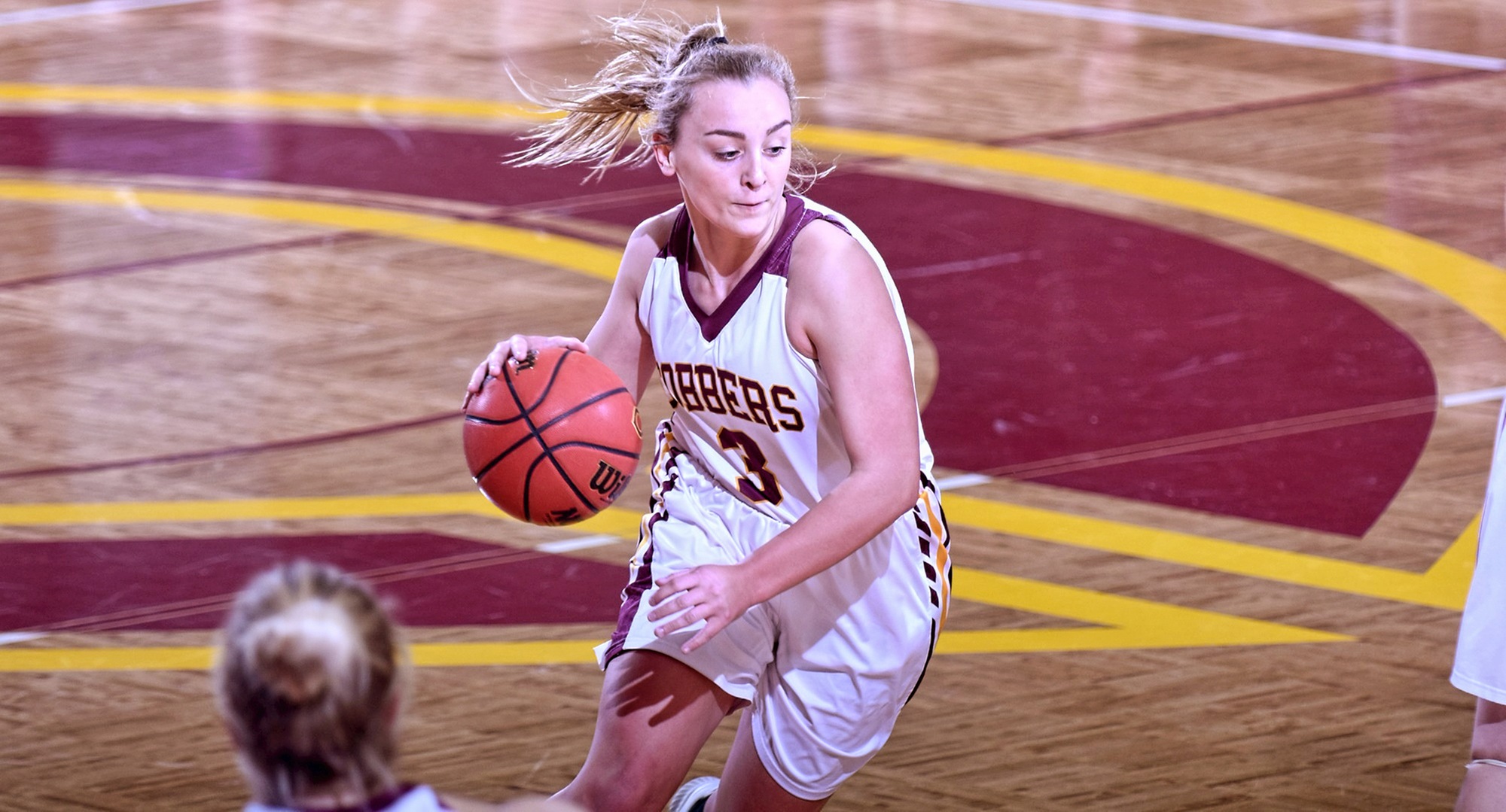 Sophomore guard Autumn Thompson had a team-high 16 points in the Cobbers' contest at Mayville State.