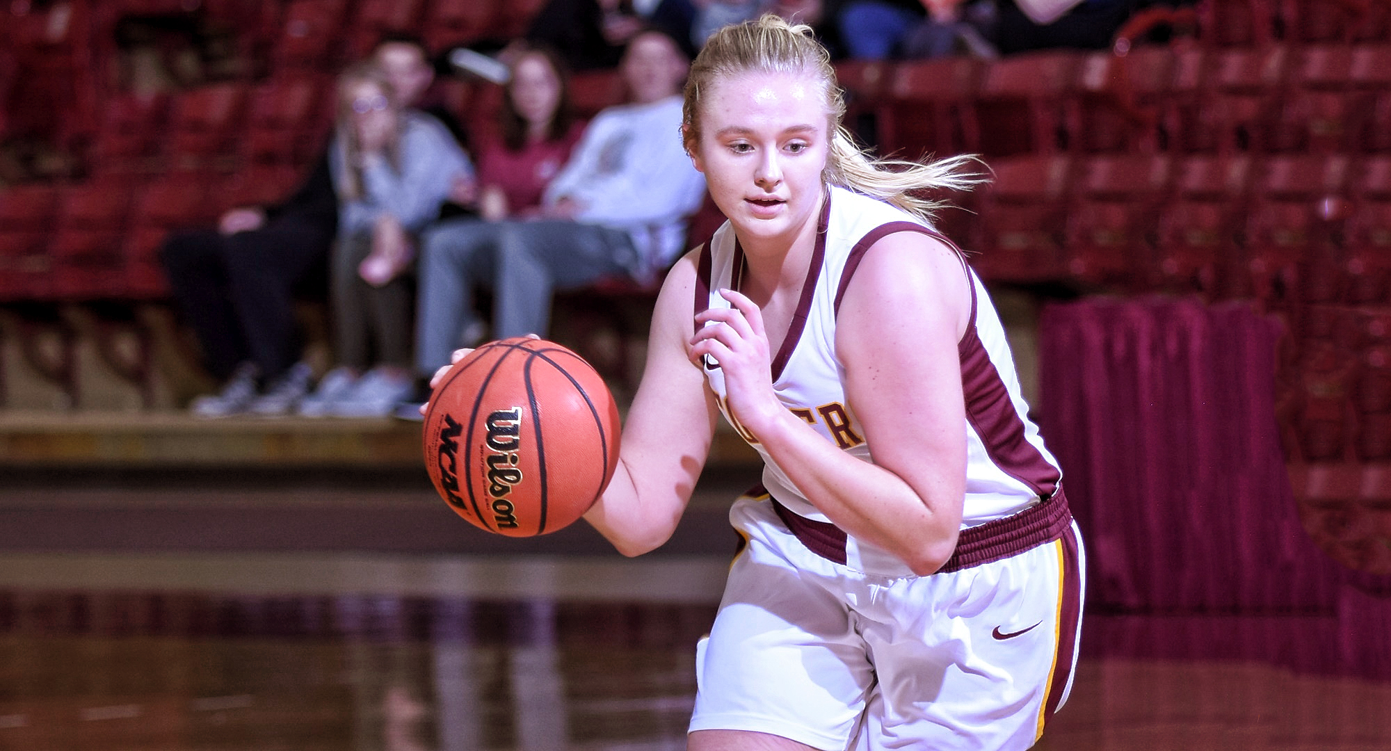 Sophomore Bailee Larson went 4-for-9 from the floor and scored a career-high 12 points to go along with six rebounds in the Cobbers' game at St. Benedict.