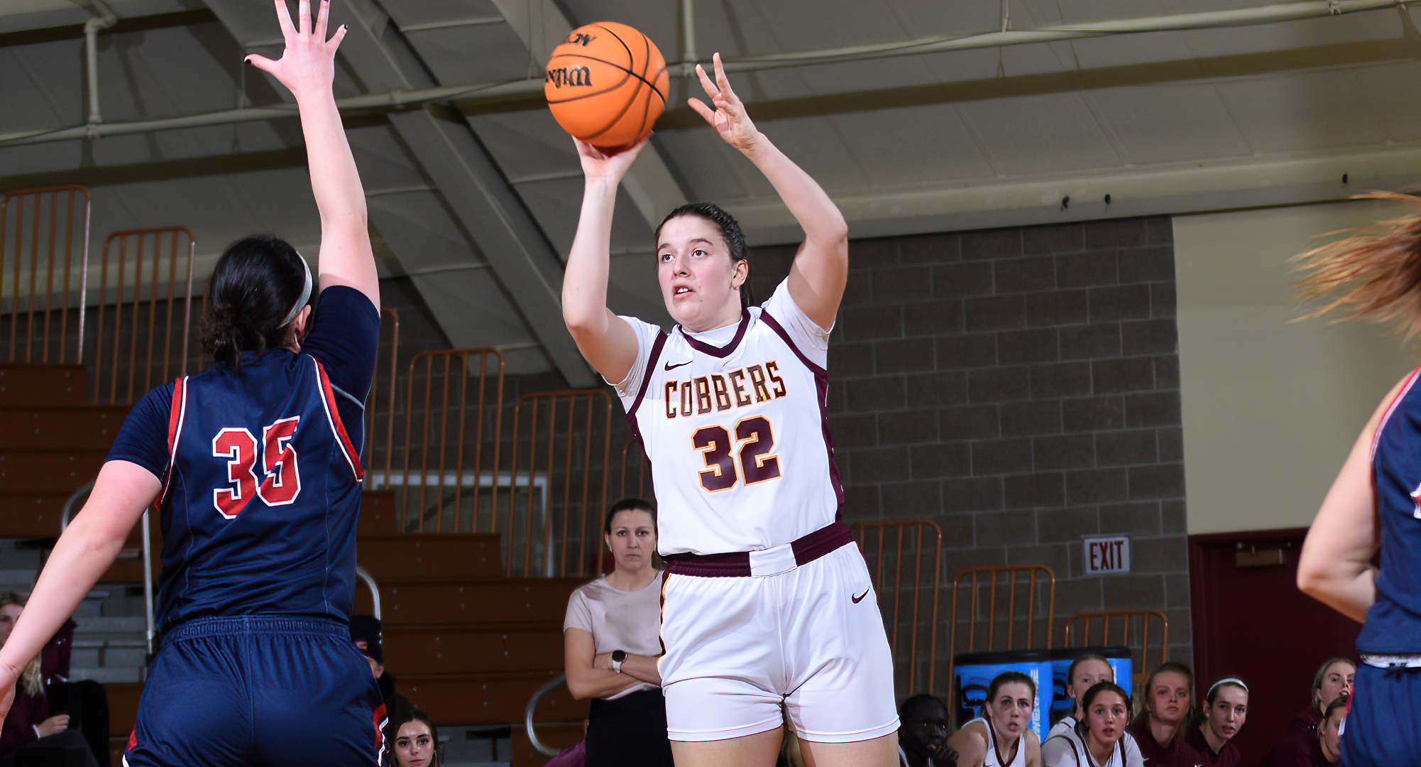 Greta Tollefson was one of four Cobbers who scored in double figures in CC's win at Carleton. She finished with 10 points in 16 minutes of play.