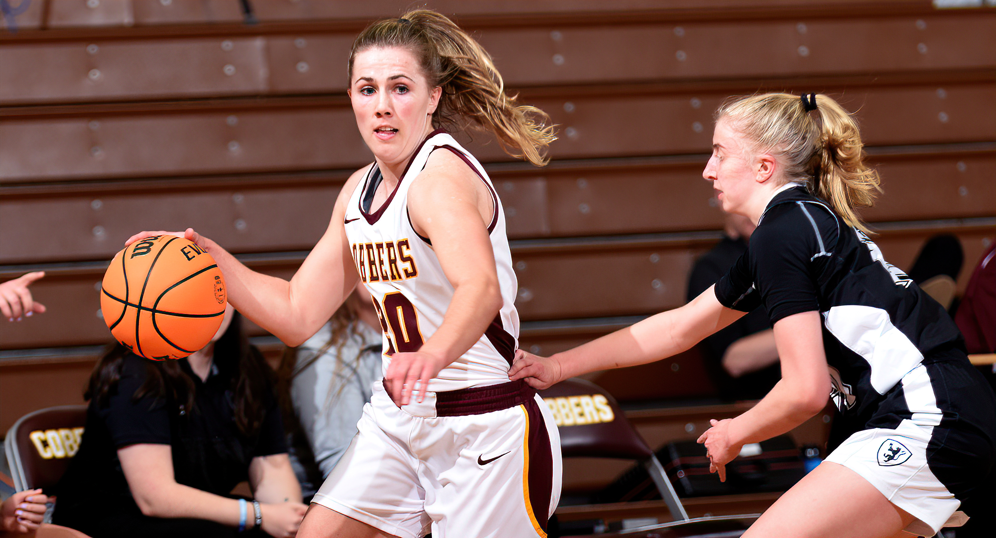 Emily Beseman finished with 17 points to go along with six rebounds, four steals and two assists in the Cobbers' win at St. Olaf.