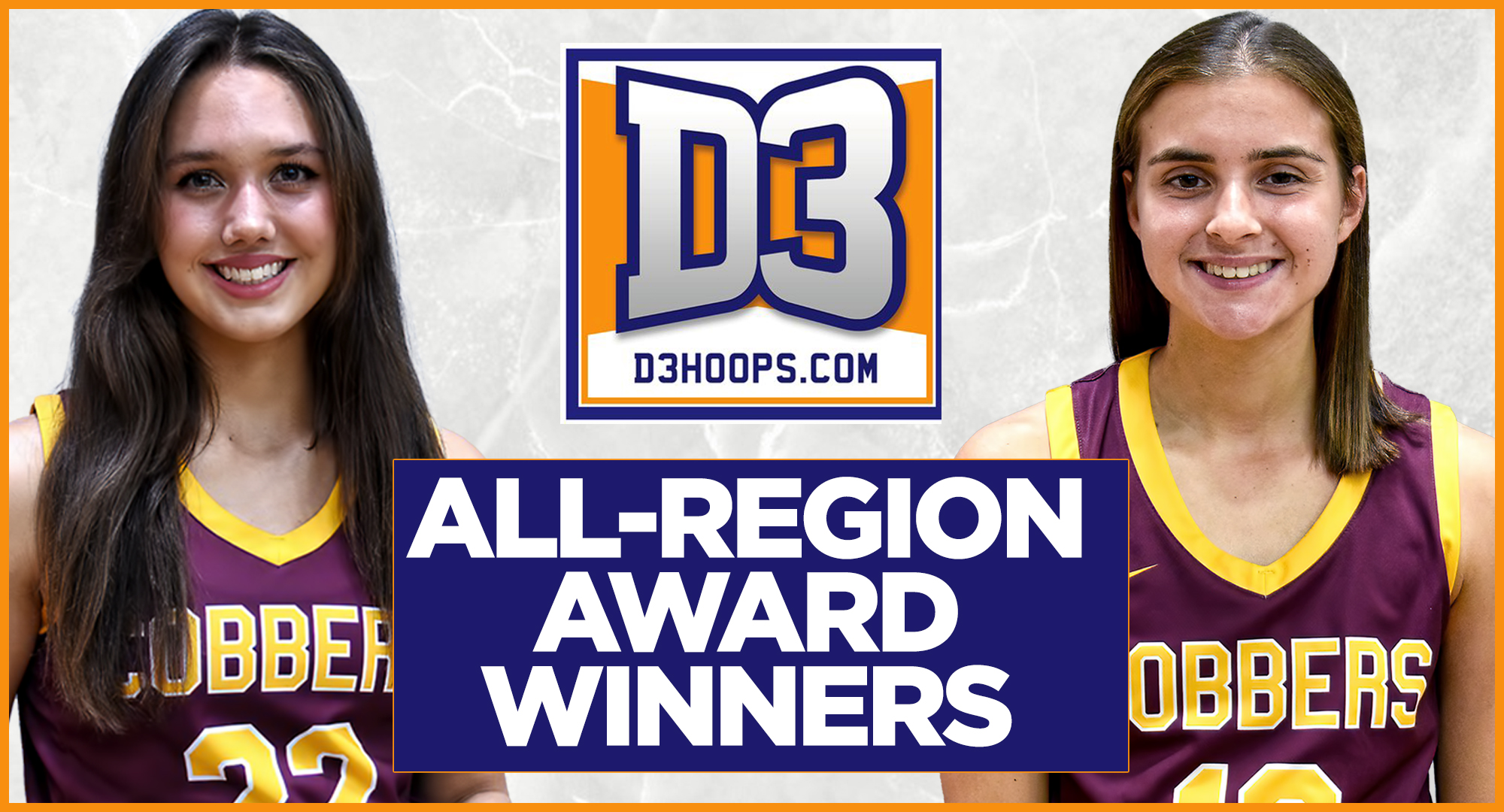Concordia juniors Makayla Anderson and Carlee Sieben were named to the D3hoops.com All-Region 9 Second Team.