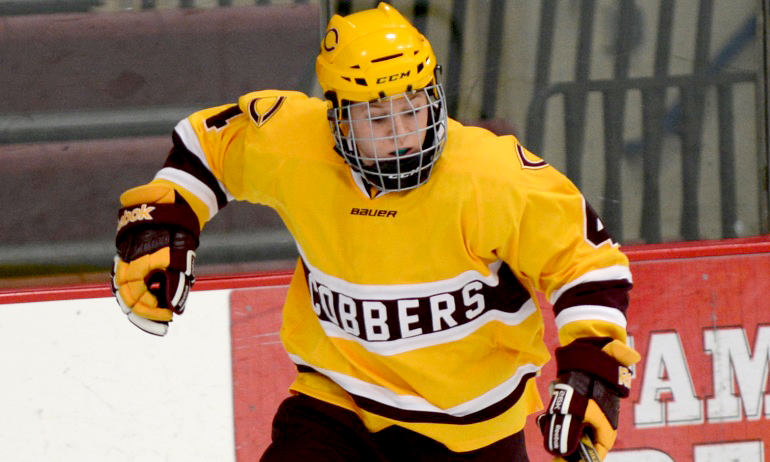 Sophomore Jess Nelson scored the Cobbers' first goal of the game in their loss at St. Catherine.