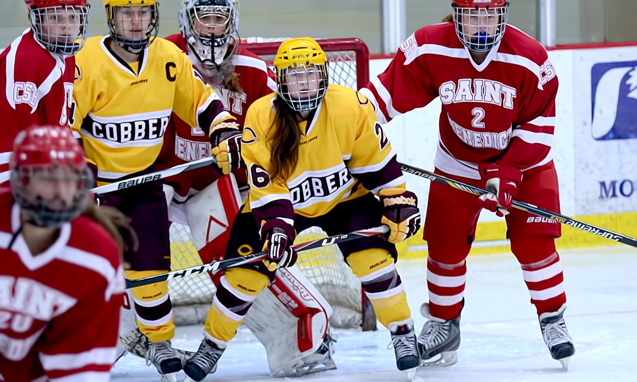 Sophomore Tori Davis had her first collegiate two-goal game in the Cobbers' 4-2 loss at St. Mary's.