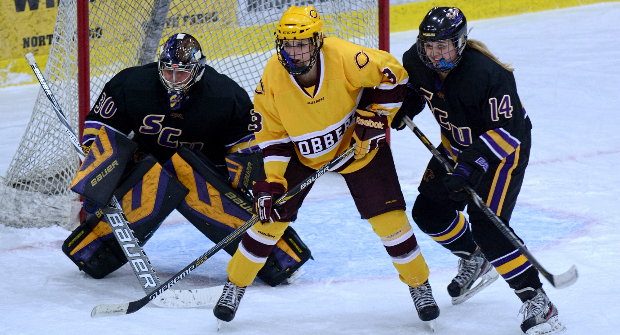 Senior Ellen Rethwisch had one of the two Cobber goals in the team's first loss of the year at St. Catherine.
