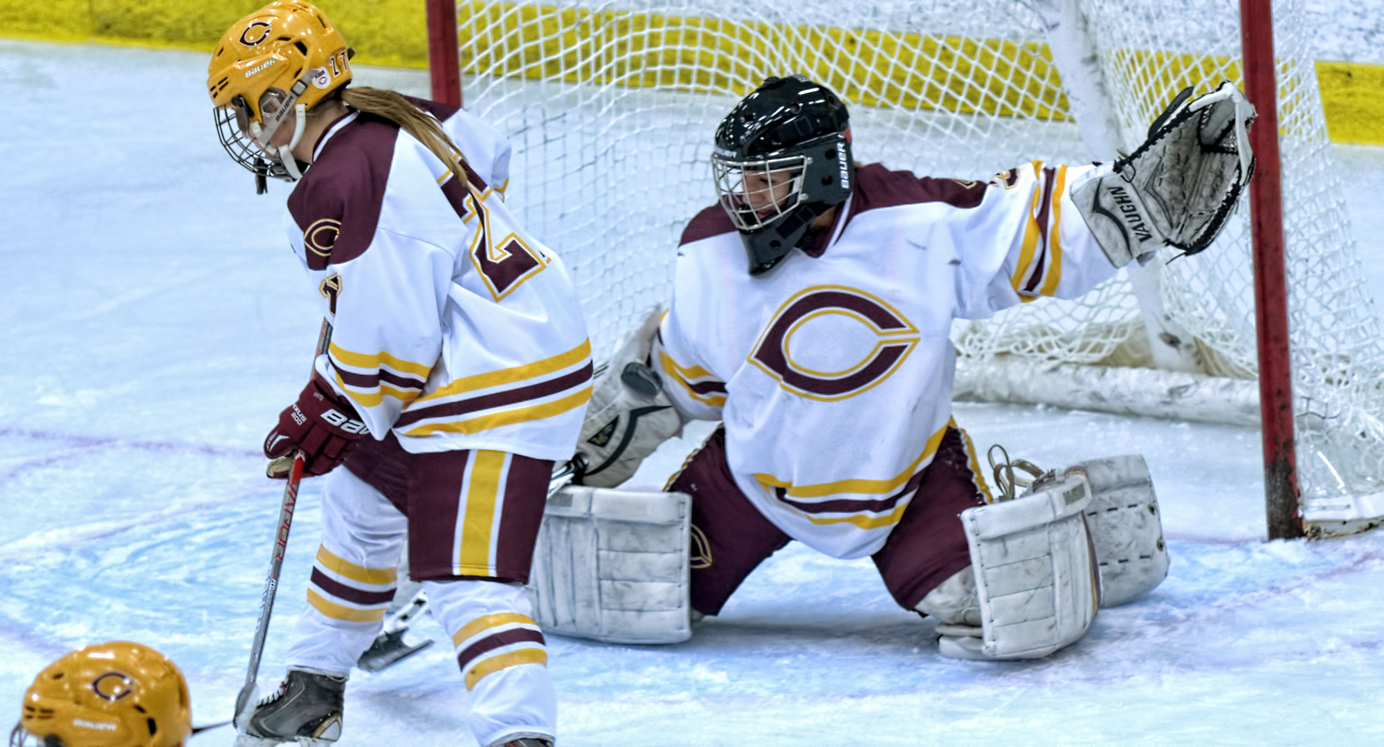 Brittany Boss made 23 saves in the Cobbers' 5-3 win over St. Catherine in the MIAC opener.