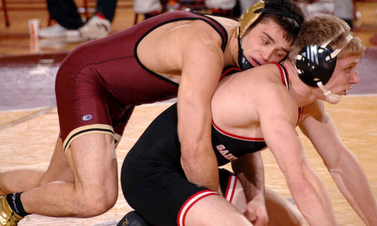 Senior Jake Krogstad started Concordia's four-match win streak to open the dual with St. John's by posting a pin fall at 165.