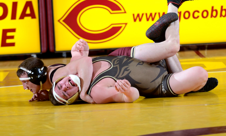 Jake Kostik was one of five seniors to earn wins on the night in the Cobbers' 47-0 win over Southwest MN State.