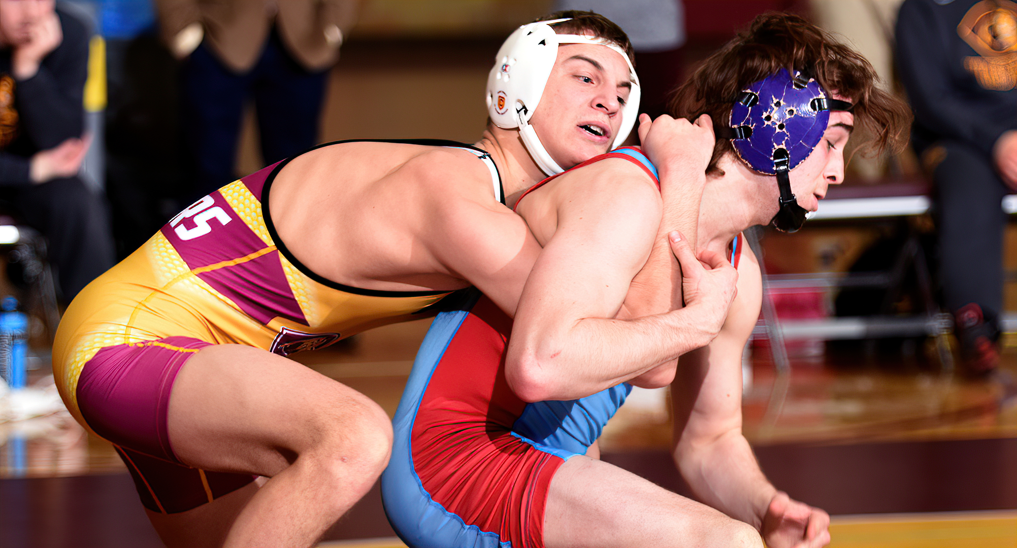 Senior Bret Wilson scored one of the two wins by pin in the Cobbers' 47-0 win at St. John's. Wilson picked up his 43rd career win.