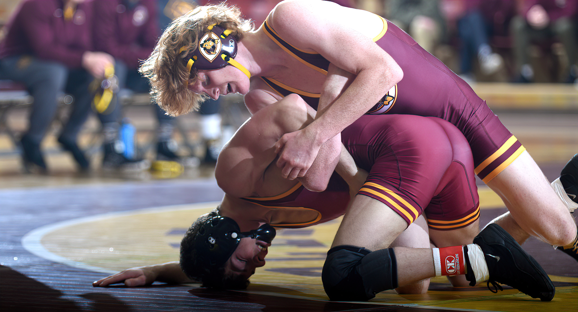 No.5-ranked Ty Bisek posted a pin in his match at 133 against Augsburg. Bisek has now won 15 straight matches and is 25-1 on the year.