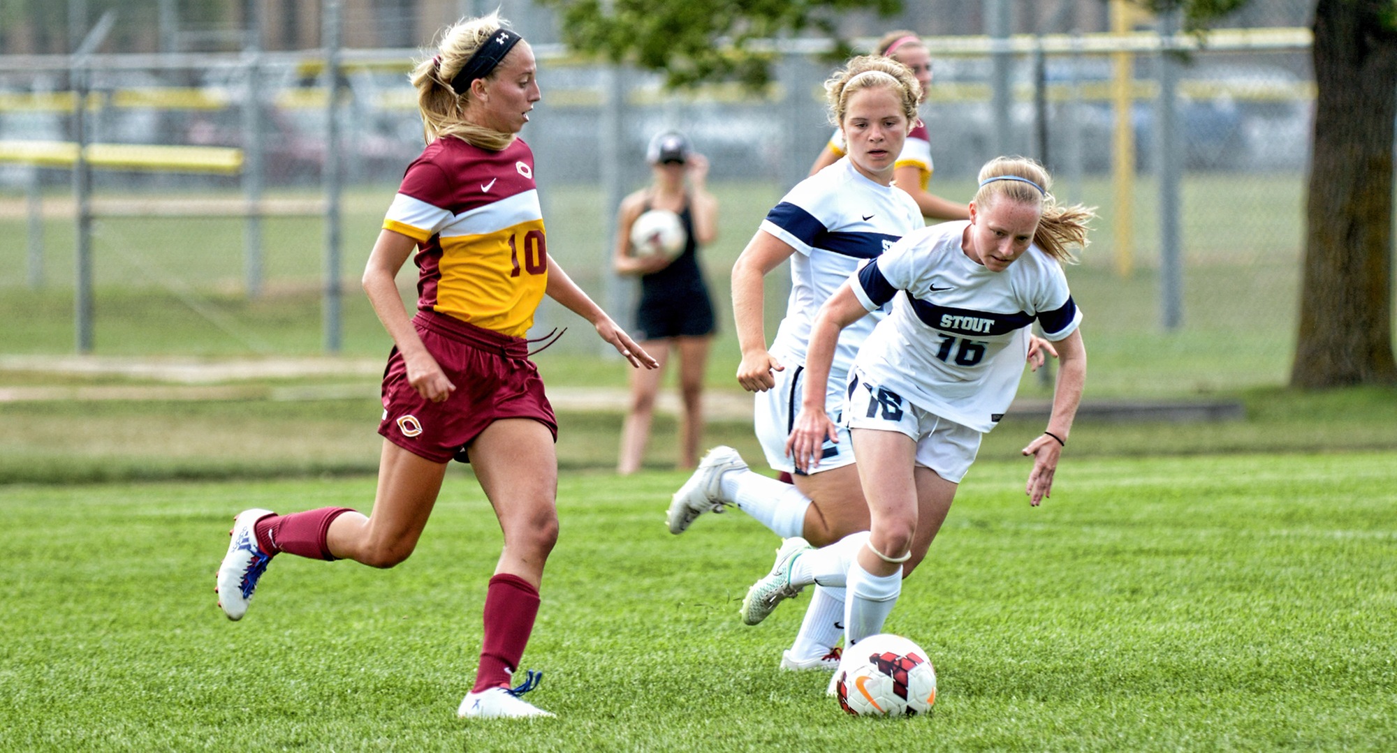 Senior Kayla Dostal led Concordia with two shots in the Cobbers' 0-0 2OT tie at Wis.-Stout.