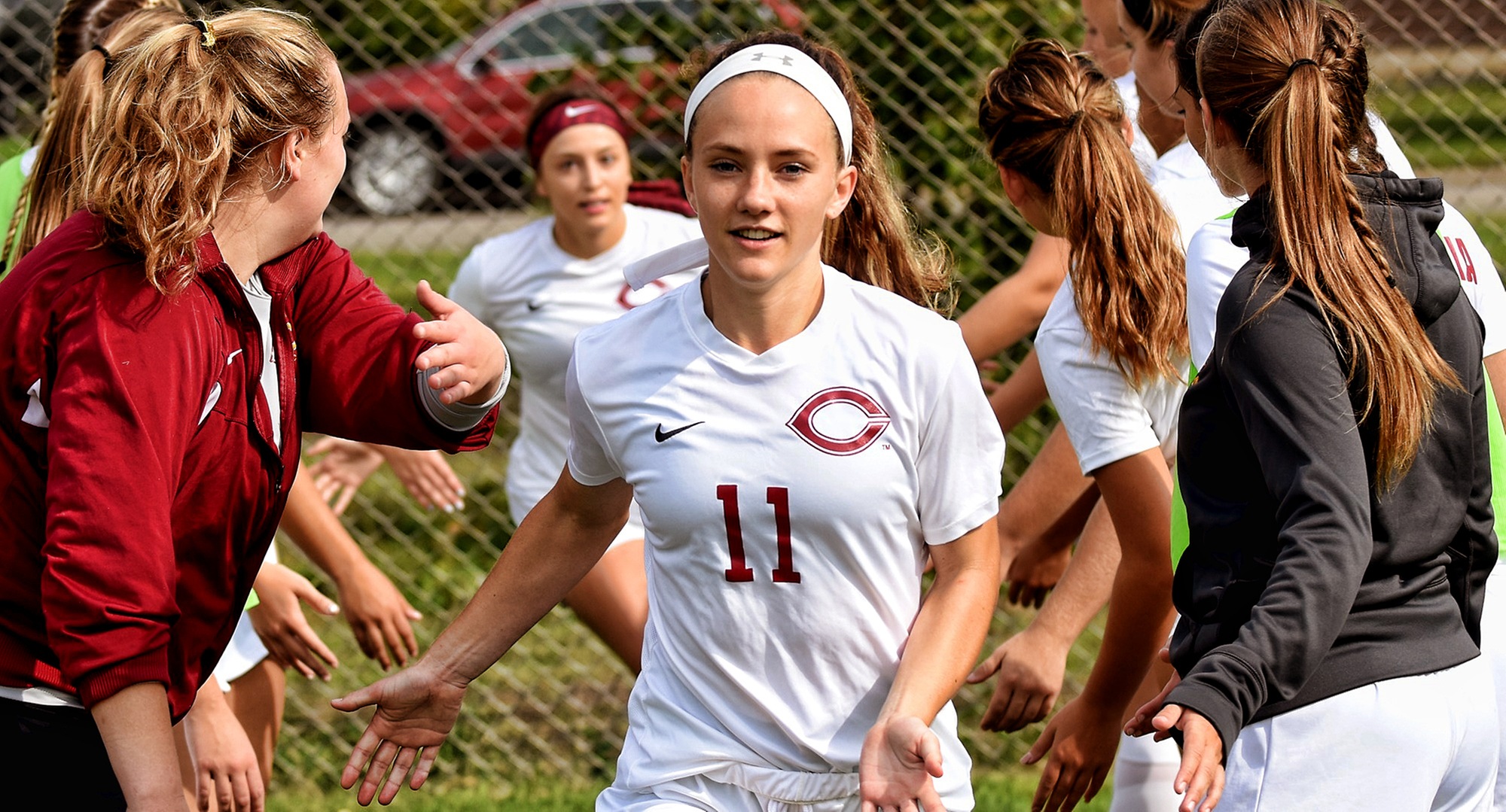 Senior Karsen Granning scored three goals to help the Cobbers to a 4-0 win over Northland.