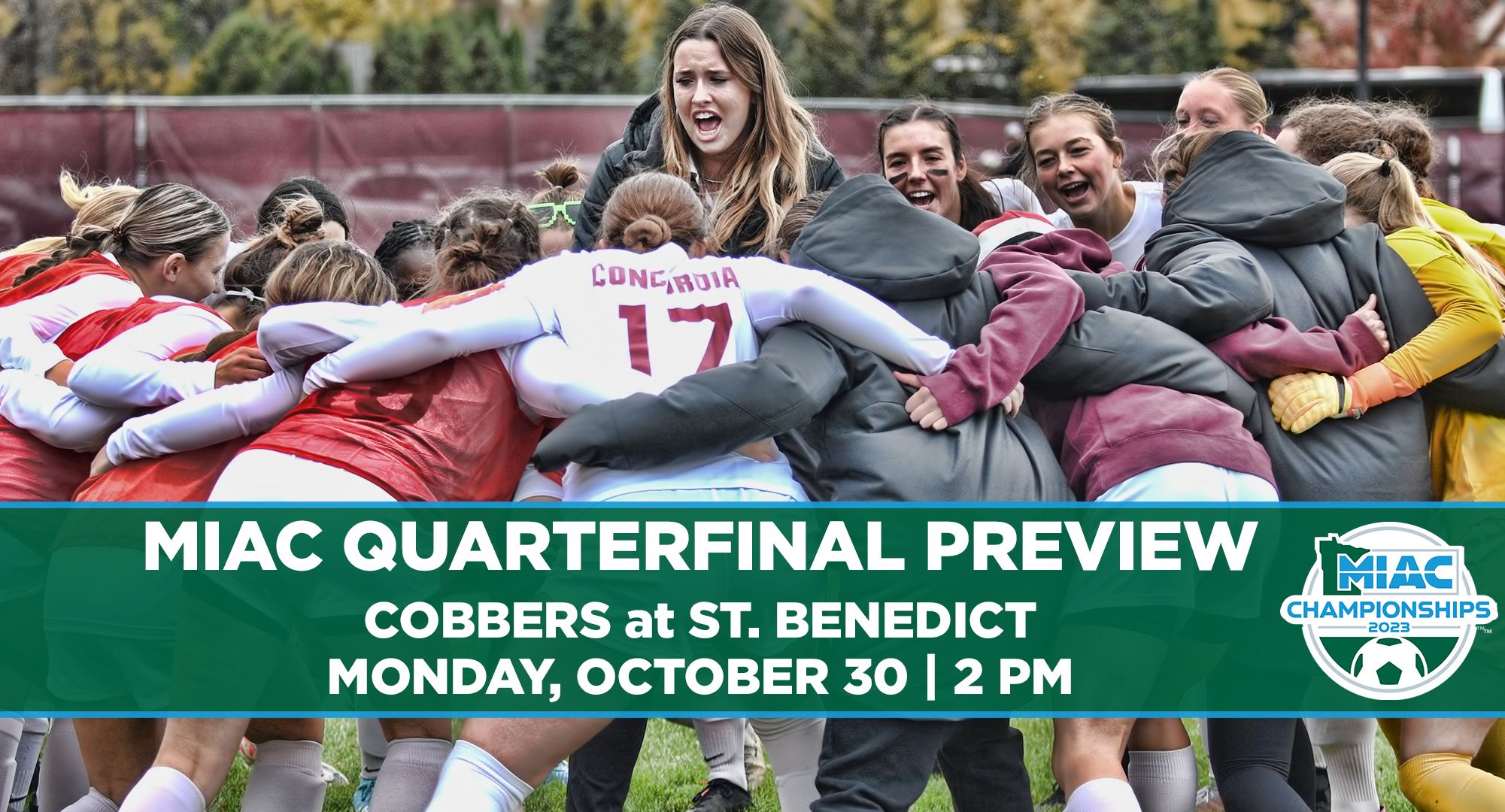 Concordia faces St. Benedict in the quarterfinals of the MIAC playoffs. It's the first playoff appearance for the Cobbers since 2015.