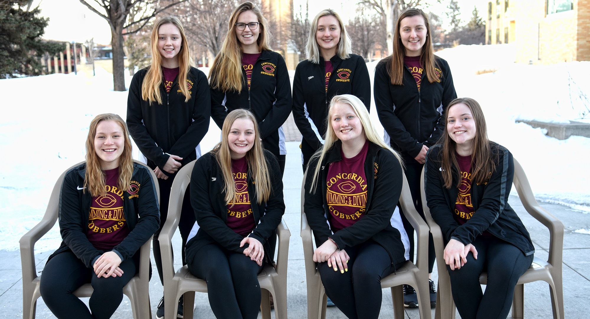 The Cobber swimming and diving team finished 10th at the MIAC Championship Meet.