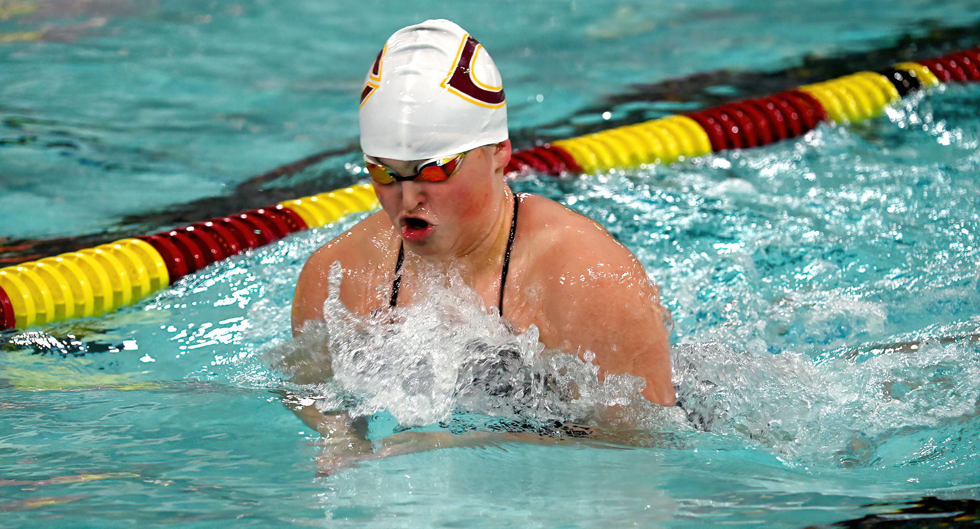 First-year swimmer Callie Metsala scored team points in the 100-yard butterfly, 100 & 200-yard breaststroke and 200-yard IM at the Macalester Invite.